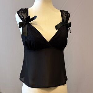 Elegant Black Lace Camisole